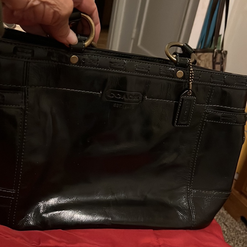 Black coach Bag leather - Picture 10 of 11
